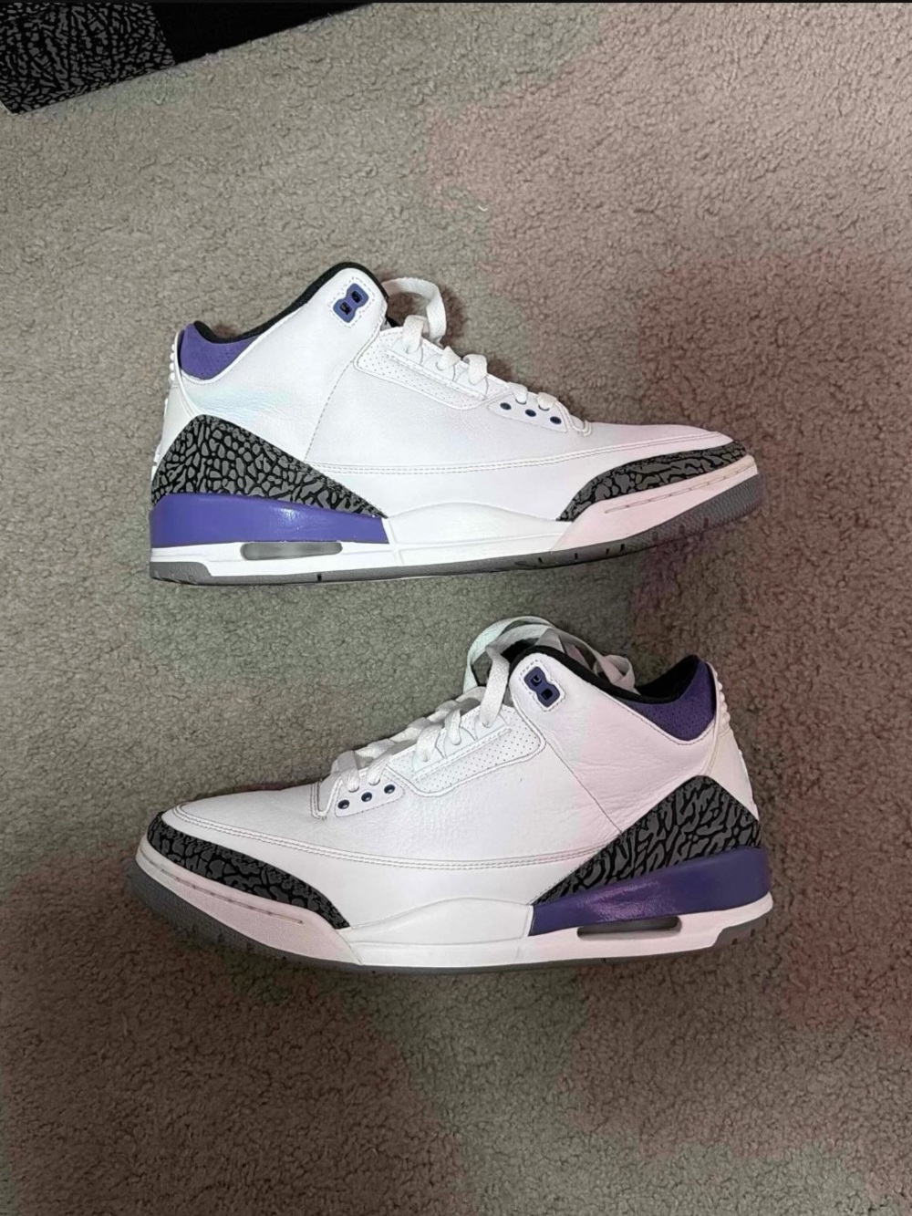 Air Jordan 3 Retro Dark Iris Men's Size 12